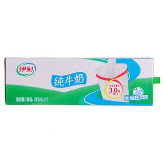 yili 伊利 无菌枕 纯牛奶 240ml*16袋