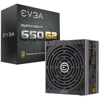 EVGA 650 G2 金牌（90%）全模组ATX电源 650W