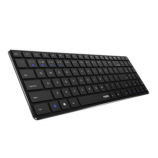 RAPOO 雷柏 E9300 98键 2.4G蓝牙 双模无线薄膜键盘 黑色 无光