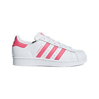 adidas ORIGINALS SUPERSTAR J 女童休闲运动鞋 CG6608 亮白/天然粉 38码