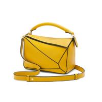 LOEWE 罗意威 puzzle系列 女士小号经典牛皮革手袋 322.30.S21 8160 芥末色