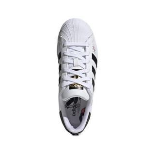 adidas ORIGINALS SUPERSTAR J 女童休闲运动鞋 FX5202 白/黑/蓝/肉色 35.5码