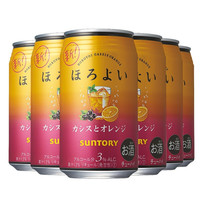 HOROYOI 和乐怡 预调酒 黑加仑橙子味 350ml*6罐