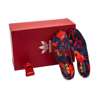 adidas ORIGINALS SUPERSTAR J 男童休闲运动鞋 GZ7350 白/淡蓝/红/蓝紫 40码