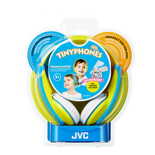 JVC 杰伟世 HA-KD5-Y 耳罩式头戴式有线耳机 黄蓝色 3.5mm