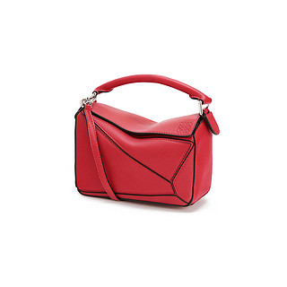 LOEWE 罗意威 Puzzle系列 女士迷你经典牛皮革手袋 322.30.U95 7764 Pomodoro