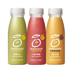 innocent天真 鲜打原果 芒果 草莓 奇异cc混合装250ml*3 冷藏果汁果昔饮料