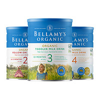 黑卡会员：BELLAMY'S 贝拉米 有机幼儿配方奶粉 3/4段 900g 3罐装