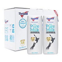 Theland 纽仕兰 4.0g蛋白质低脂纯牛奶250ml*12 原装进口