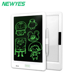NeWYeS NEWYES 10英寸儿童液晶手写板 背面画板 白色-单色屏