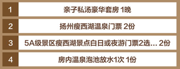 扬州瘦西湖温泉度假村 亲子私汤豪华套房1晚（含双早+瘦西湖门票2张+温泉门票2张+房内温泉泡池）