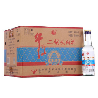 Niulanshan 牛栏山 白酒 清香型 净爽 二锅头 43度 265ml*20瓶 整箱装