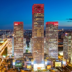 周末不加价!北京柏悦酒店豪华大床房 1晚含双早+ 锦庭中式双人餐午晚二选一1份