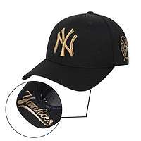 MLB 美国职棒大联盟 中性刺绣金标鸭舌棒球帽