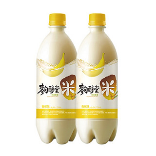 KOOKSOONDANG 麴醇堂 韩国进口 麴醇堂 香蕉味玛克丽米酒 洋酒 果味酒 750ml*2瓶 量贩装