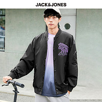 PLUS会员：JACK&JONES; 杰克琼斯 221321047 男士刺绣夹克外套