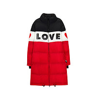 LOVE MOSCHINO 女士撞色爱心棉外套