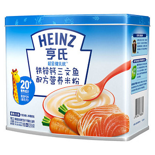 Heinz 亨氏 超金健儿优系列 米粉 4段 铁锌钙三文鱼 225g