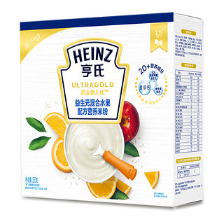 Heinz 亨氏 超金健儿优系列 米粉 3段 益生元混合水果 250g
