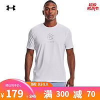 UNDER ARMOUR 安德玛 官方UA库里Curry  男子篮球运动短袖T恤1362819 白色100 L