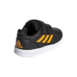 adidas 阿迪达斯 AltaSport CF I 男童休闲运动鞋 G27107 黑色/橙黄色 21码