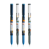 deli 得力 中国航天问苍穹  A624 拔帽中性笔 黑色 0.5mm 3支装