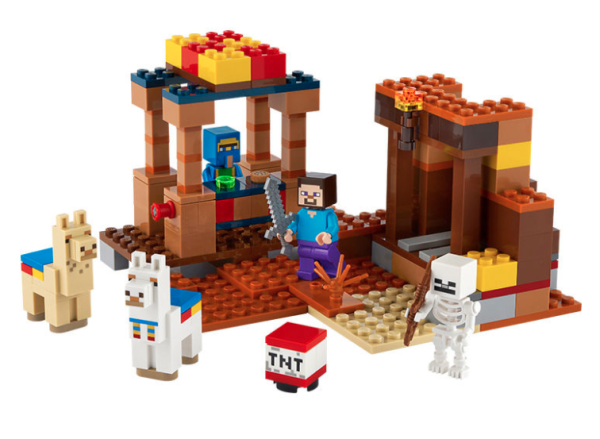 lego乐高我的世界系列21167男孩贸易站