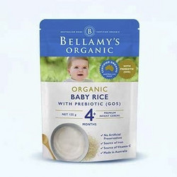 BELLAMY'S 贝拉米 婴儿益生元高铁米粉 125g*4