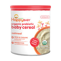 HappyBABY 禧贝 有机米粉 美版 1段 燕麦味 198g