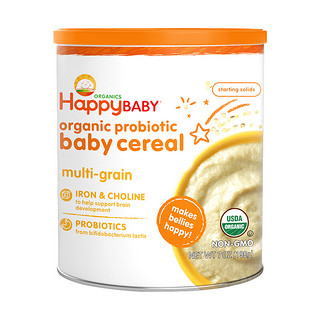 HappyBABY 禧贝 有机米粉 美版 2段 混合谷物味 198g*3罐