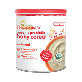 HappyBABY 禧贝 有机米粉 美版 1段 燕麦味+糙米味+2段 混合谷物味 198g*3罐