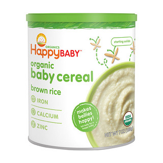 HappyBABY 禧贝 有机米粉 美版 1段 燕麦味+糙米味+2段 混合谷物味 198g*3罐