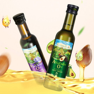 Grandpa's Farm 爷爷的农场 牛油果油+亚麻籽油 国产版 250ml*2瓶