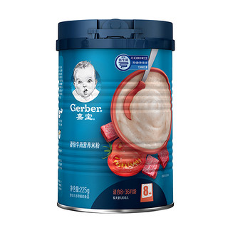 Gerber 嘉宝 米粉 国产版 4段 番茄牛肉味 225g