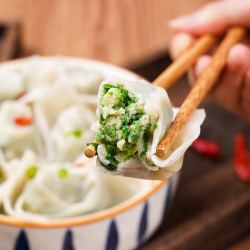 农谣人荠菜猪肉大馄饨660g24只速冻早餐饺子水饺方便菜半成品菜