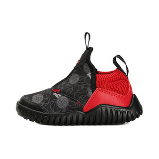 adidas 阿迪达斯 RapidaZen I 女童休闲运动鞋 G28456 黑色/红色/灰色 26.5码