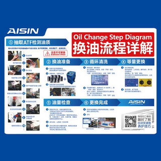 爱信（AISIN）自动变速箱油波箱油ATF AFW6+ 12升适用于路虎发现3/发现4/揽胜 循环机换油包安装