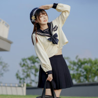 御茶家 jk制服 明钰高 水手服百褶裙