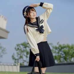 御茶家 jk制服 明钰高 水手服百褶裙