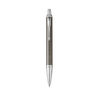 PARKER 派克 IM系列 按动式圆珠笔 金属灰格纹 0.7mm 单支装