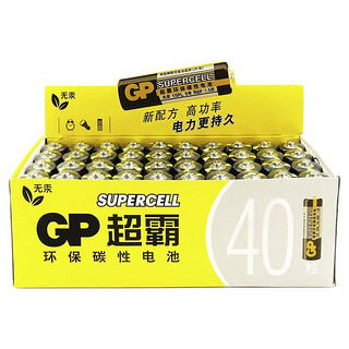 GP 超霸 R6P 7号碳性干电池 1.5V 40粒装