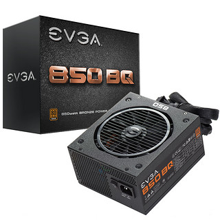 EVGA 850 BQ 铜牌（85%）半模组ATX电源 850W