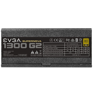 EVGA 1300 G2 金牌（90%）全模组ATX电源 1300W