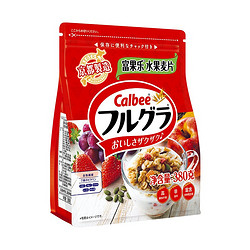 Calbee 卡乐比 日本进口水果麦片零食 冲饮谷物 营养早餐燕麦片380g