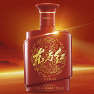 东方红 46%vol 浓香型白酒 500ml 单瓶装