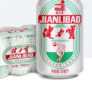 JIANLIBAO 健力宝 运动饮料 橙蜜味 330ml*6听 国潮经典罐