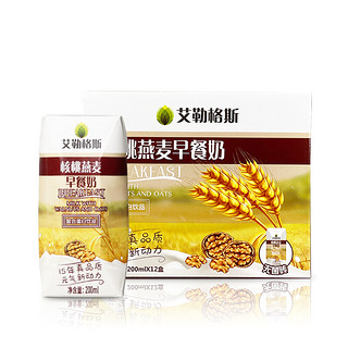 忠厚乳業 有券上，忠厚乳业 早餐艾勒格斯核桃燕麦200ml*12盒 整箱乳饮