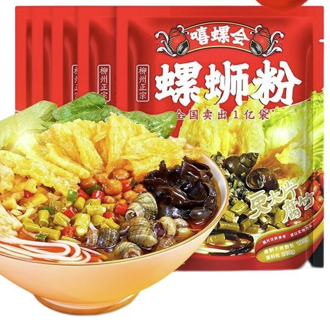 嘻螺会 大片腐竹螺蛳粉 330g*5袋
