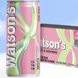 watsons 屈臣氏 X苏打汽水 荔枝马天尼风味 265ml*15罐