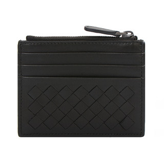 BOTTEGA VENETA 葆蝶家 女士羊皮零钱包 367004V001N1000 黑色